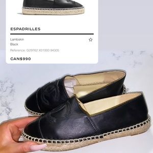 Chanel espadrilles shoes